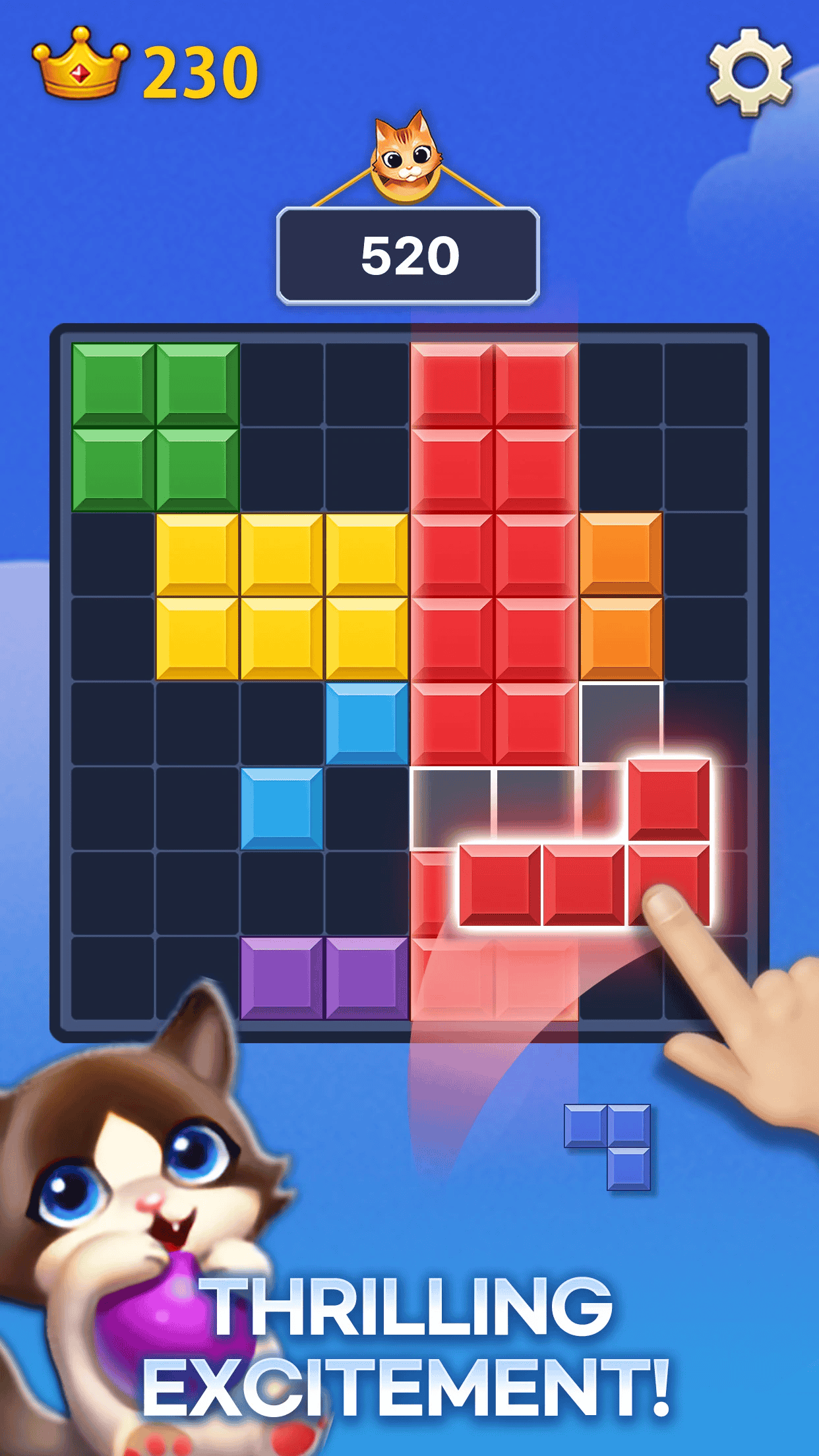 MEOWBLOCK cat character selection screen