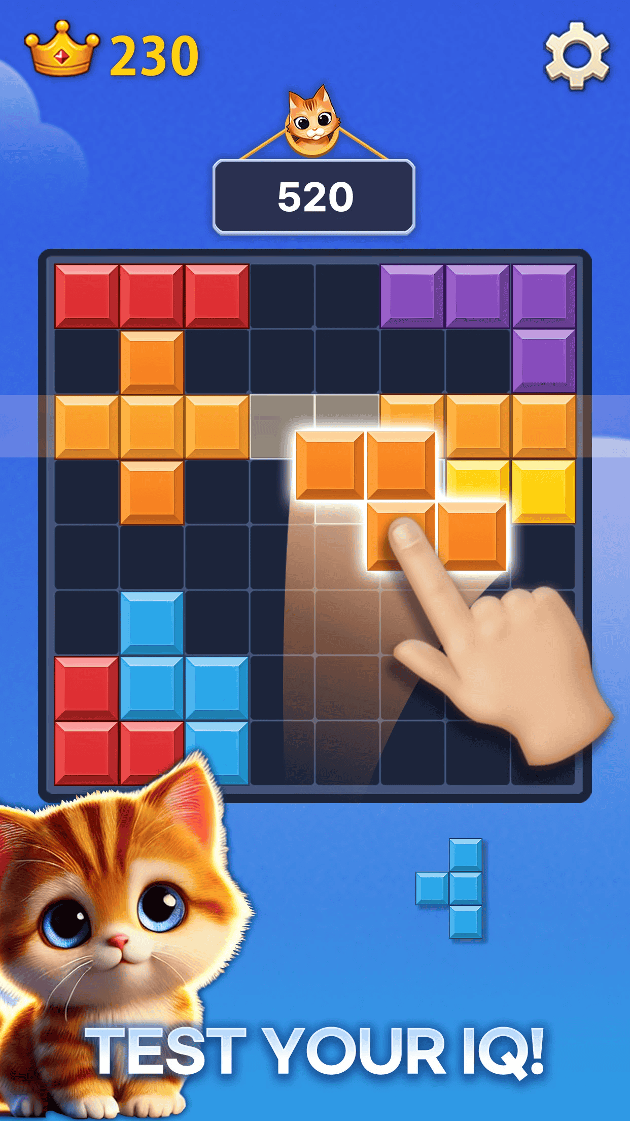 MEOWBLOCK bonus round with special power-ups